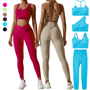 Conjunto de Yoga para mujer, ropa de gimnasio para entrenamiento, conjunto de Yoga transpirable para mujer, conjuntos de Yoga de nailon para adultos - Product Image 4
