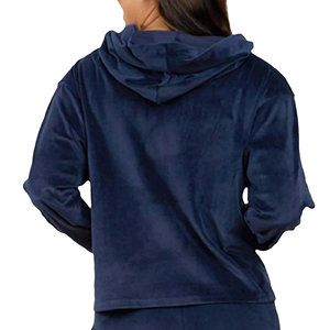 OEM Women Velvet Sweat suit Breathable Winter 2Pcs <b>Set</b> Hoodie <b>Sweatpants</b> Women Slim Fit Velour Tracksuits Wholesale Manufacturer - Product Image 6