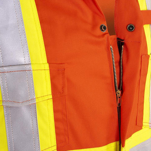 hi vis coverall high visibility utility coverall hi vis coverall reflective <b>construction</b> coverall hi vis workwear coverall - Product Image 6