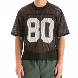 Lightweight Mesh American Football Jersey Customizable Team Logo Football Shirt Quick Dry Sportswear For Practice - Product Image 4