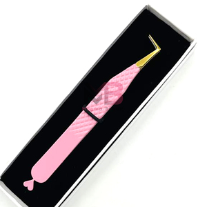 Nuevas Pinzas para Pestañas Mega Volumen, Antiestáticas, Duraderas, de Acero Inoxidable, con Punta de Fibra, Antimagnéticas, Agarre Perfecto y Cómodo, 90 Grados - Product Image 2