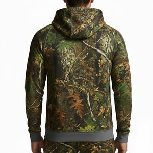Producto de moda: Sudadera con capucha de camuflaje para hombre, estilo vintage con estampado de camuflaje, bajo pedido mínimo. - Product Image 2