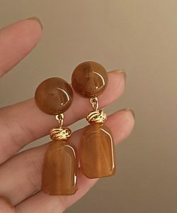 Handmade Ocean Wave Resin Earrings <b>Real</b> Dried Flower Resin Earrings for Women <b>Crystal</b> Clear Resin Art Earrings Elegant Gold Leaf - Product Image 1