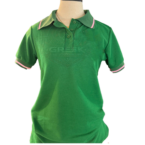 Camiseta Polo Personalizable con Logotipo de Letras Griegas, Encantadora y Elegante, Perfecta para Reuniones de Chicas, Artículos Griegos - Product Image 1
