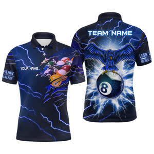 เสื้อโปโลประสิทธิภาพสูง ระบายเหงื่อได้ดี ชุดบิลเลียด พิมพ์ชื่อได้ตามต้องการ เหมาะสำหรับทีม ชมรม ผู้เล่น และการแข่งขัน - Product Image 3