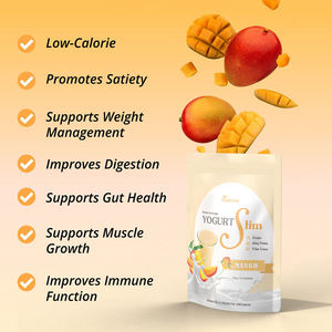 Premium Quality Mango Instant Yogurt <b>Protein</b> Powder Diet Meal Replacement Low Calorie Sachet Satiety Support YogurtSlim Function - Product Image 5