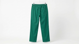 Pantalon de travail unisexe pour hôpital, vert, coton et polyester, tissé, pour usage médical - Product Image 2