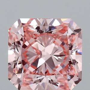 SQUARE RADIANT 3,09 CTS FANCY VIVID PINK VS1 EX Slight 8,33-8,16-5,35 65,6 59 Diamantes sueltos - Product Image 1