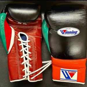 Fabrication de gants de boxe en cuir véritable de haute qualité, sur mesure, design OEM, blancs, à lacets, pour l'entraînement - Product Image 4