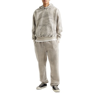 Fleece High Quality Customized Logo Jogger Acid Wash <b>Tracksuits</b> Breathable Pullover Acid Wash Printed <b>Winter</b> <b>Tracksuit</b> <b>For</b> Men - Product Image 1