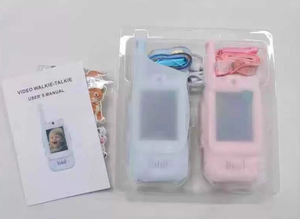 OEM/ODM Talkie-walkie vidéo pour enfants, 2 voies, portée 150-500m, effets vocaux originaux, interphone WiFi 2.4G, canaux illimités, anglais, 3-12 ans, 0.5W - Product Image 4