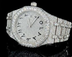 Luxury Fully Iced Out <b>Watch</b> <b>Diamond</b> Studded Quartz <b>Watch</b> Mens Stainless Steel <b>Watch</b> Custom Iced Luxury Jewelry Wristwatch New - Product Image 2