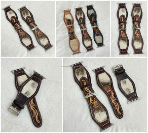 สายนาฬิกา Apple Watch สายรัดข้อมือหนังวัวแท้สำหรับสตรีหนังวัวแท้แบบปลดได้อย่างรวดเร็วดีไซน์หรูหรา - Product Image 3