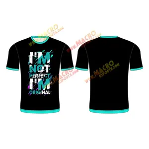 T-shirt en coton Sublimation, Design personnalisé, à la mode, pour hommes, sport, décontracté, entraînement, Fitness