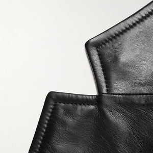 Blazer en cuir pour homme à prix de gros, dernier style, très vendu, en cuir durable, entièrement personnalisable - Product Image 4