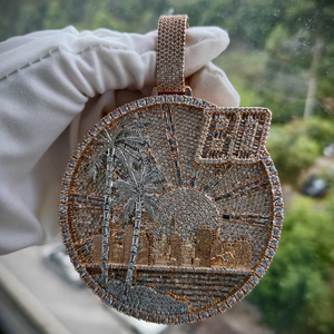 จี้เพชรโมอิสซาไนต์ชุบทองคำขาว 18K รุ่น Dream Chasers ดีไซน์หรูหราสำหรับทุกเพศ - Product Image 6