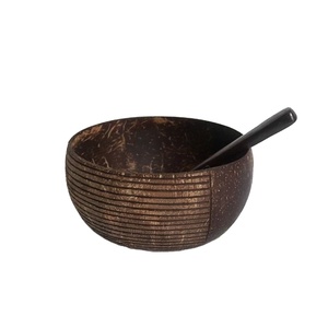 Eco-Friendly Coconut Shell Bowls and Spoons Set <b>for</b> Serving Smoothies Snacks Vegan Party Meals Bohemian Style Bowls <b>Box</b> Packing - Product Image 1
