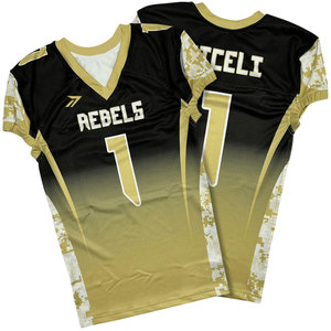 Satin Finish American Football Jersey Adult Shiny Smooth Breathable Custom Number Name Team Color Low MOQ OEM Wholesale B2B - Product Image 2