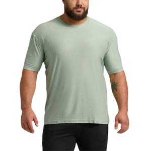 Camiseta Deportiva de Cuello Redondo para Hombre, Tejido de Punto de 180g, Transpirable, Diseño Sólido, Ajuste Atlético Personalizable, Personalizable en Blanco - Product Image 1