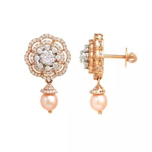High Demand 18K <b>Rose</b> Gold Moissanite Diamond Stud Earrings Delicate Everyday Sparkle Brilliant Cut Certified Birthday Gift - Product Image 1