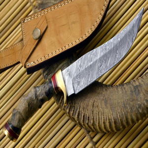 Rugged Tactical Survival Hunting Blade Professional Heavy Duty Outdoor <b>EDC</b> <b>Pocket</b> Tool Damascus Steel Fixed Camp <b>Utility</b> DIY OEM - Product Image 2