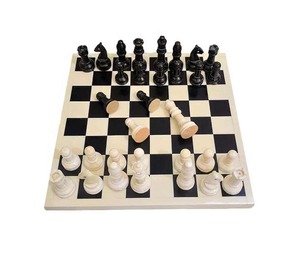 Handcrafted Portable <b>Square</b> Bone Inlay Chess <b>Set</b> Carved Board Game Pieces Animal Style Geometric Decor Gift - Product Image 4