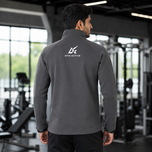 <b>GYM</b> ACTIVE ENTERPRISES Men's Softshell Stand Collar Full Zip Windproof <b>Jacket</b> Embroidery for Outdoor Sports Winter OEM Service - Product Image 4