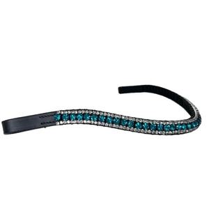 Brideaux anatomiques en cuir sur mesure, bandeaux de tête anglais, équipement d'équitation pour dressage, fournisseur Annabelle Equestrian, fabrication artisanale. - Product Image 3