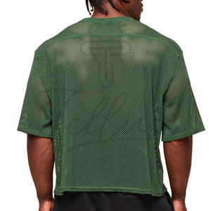 Cheap Price Mesh T Shirt Quick Dry Polyester Sports Tee Lightweight Gym Fitness Running Training Mesh T-Shirt Custom <b>Logo</b> - Product Image 2