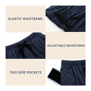 Conjunto de Pijama para Hombre, Ropa de Dormir Ligera, Camiseta de Manga Corta, Suave y Transpirable, con Bolsillos, Cómodo para el Verano - Product Image 5