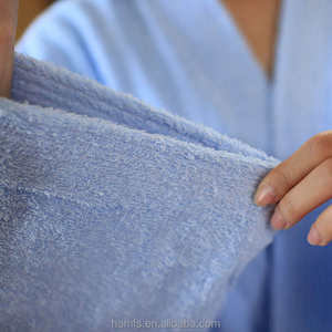 Bata de Baño de Felpa Azul Puro Estilo Nuevo de Nesta Sports para Mujer, Bata de Spa Suave y Lujosa - Product Image 6