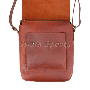 Nouveau sac bandoulière en cuir véritable personnalisé pour hommes et femmes, sac de poitrine léger, imperméable, sportif et décontracté - Product Image 3