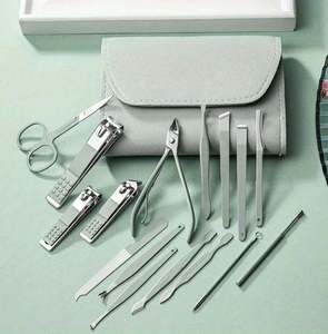Kit de coupe-ongles professionnel en acier inoxydable 16 pièces, ensemble complet de manucure et pédicure, ciseaux, limes à ongles, pousse-cuticules - Product Image 3