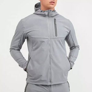 Wholesale Price Hooded <b>Thin</b> Winter Outdoor Windbreaker <b>Jacket</b> Front Logo Casual <b>Waterproof</b> Breathable - Product Image 3