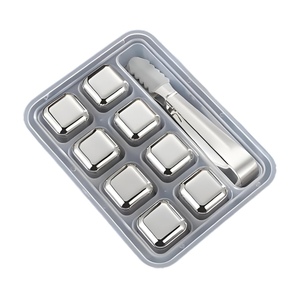 ก้อนน้ำแข็งโลหะสแตนเลสแบบขายส่ง ใช้ซ้ำได้ สำหรับทำความเย็นเครื่องดื่ม - Product Image 2