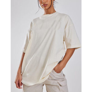 Camiseta de Mujer de Alta Calidad, Nuevo Diseño, Básica, Lisa, con Estampado Gráfico, 180g, Algodón, Cuello Redondo, Manga Corta, de Lujo - Product Image 4