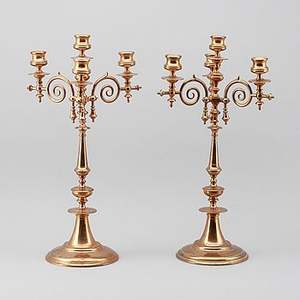 Candélabre en métal artisanal élégant à plusieurs bras pour table de luxe, décoration de mariage, centre de table - Product Image 4