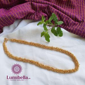 Cluster Golden Pearl Casual Jewelry Set - Product Image 1