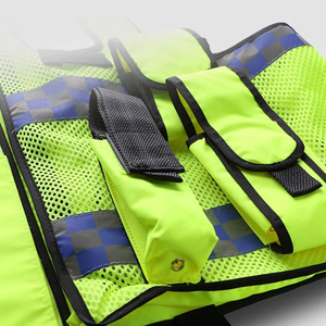 Lightweight Mesh Work Vest Reflective Utility Apparel with Multi Storage Pockets and Adjustable Fit - Product Image 4