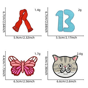 Set de Parches Termoadhesivos Bordados con Iconos Pop Mixtos - Product Image 2