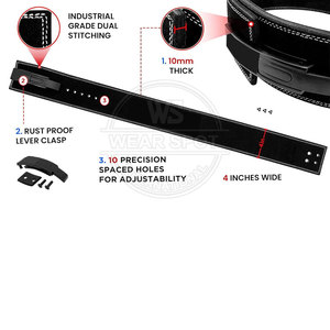 Custom Logo Fitness Sports Workout <b>Training</b> Gym Waist <b>Weight</b> Lifting Lumber Back Weightlifting Powerlifting Lever Belt Unisex - Product Image 3