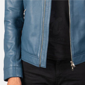 Veste en cuir véritable chaude pour hommes, avec design personnalisé, idéale pour le froid et le quotidien. - Product Image 6