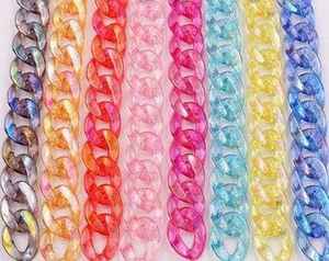 Eslabones de Cadena Redondos de Resina con Acabado Mate, Hechos a Mano y Pintados a Mano, para Arte Moderno y Decoración Coleccionable - Product Image 6