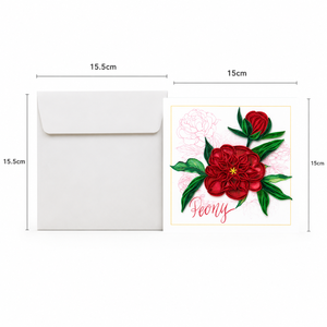 Custom Elegant Floral Quilling Card Handmade Luxury Botanical 3D Greeting <b>Paper</b> Art Card Wholesale ODM/OEM Card Vietnam Supplier - Product Image 2
