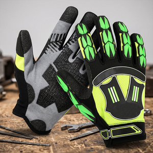 Guantes Mecánicos Amara de Cuero Sintético de Alto Rendimiento, Antideslizantes, Resistentes a Impactos, con Inyección de TPR para Trabajo Pesado, Guantes de Seguridad para Manos - Product Image 4