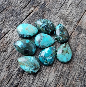 Handmade Natural Turquoise Pendant Pear Cut Gemstone Accessories Color Play/<b>Fire</b> AAA Quality - Product Image 2