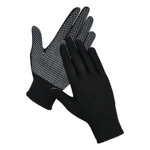 Gants de travail réutilisables en polyester à pois PVC sans silicone ni poudre, avec manchette élastique, respirants et protecteurs - Product Image 4