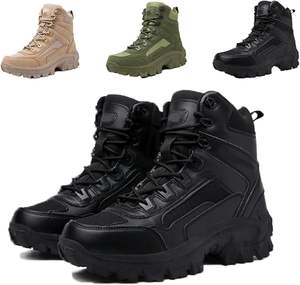 Botas de Senderismo para Hombre, Impermeables, Ligeras, Cómodas, con Cierre Lateral, para Trabajo y Actividades al Aire Libre - Product Image 1
