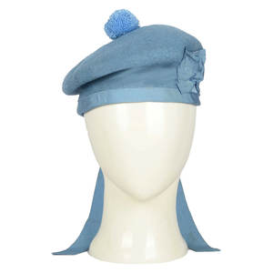 Casquette Balmoral en laine bleu ciel 100% laine, bonnet écossais, chapeau traditionnel des Highlands, fait main, héritage - Product Image 1
