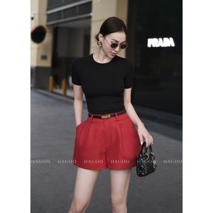 Camiseta de algodón para mujer, cinturón informal con hebilla de metal para la cintura, accesorio para vestido, para conjunto de verano [A121] - Product Image 4